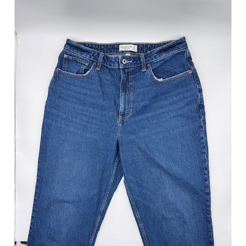 Abercrombie & Fitch High Rise Vintage Straight Jean Size 12 Curve Love - Picture 5 of 5
